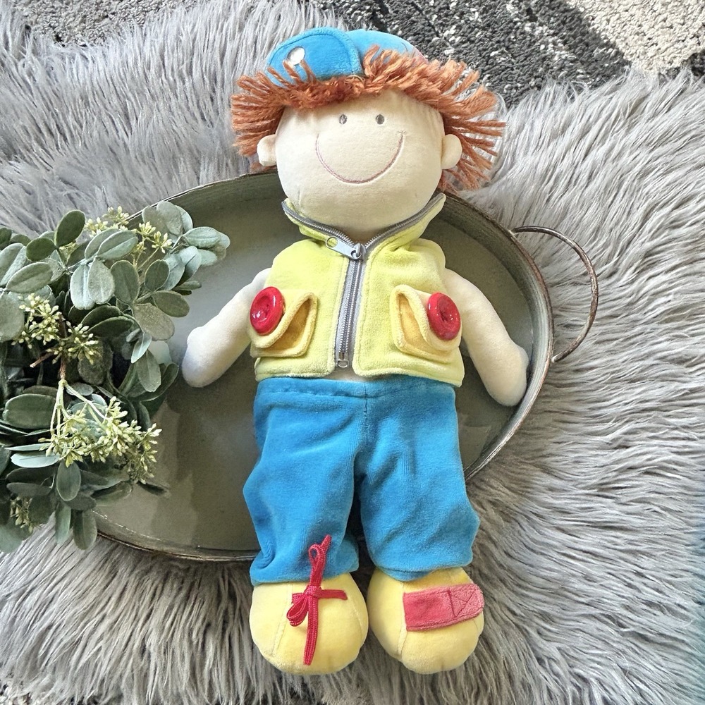 Russ Berrie "Zippity" Boy Doll 18" An Activity Doll That Helps You Learn 2 Dress